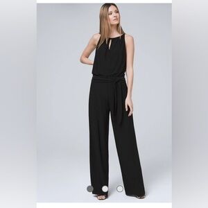White House Black Market Sleeveless Black Jumpsuit